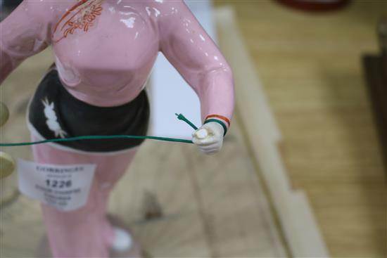 Four Chinese cultural revolution porcelain figures Largest 40cm.